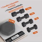 Adjustable 5lb Dumbbell Set for Home Workouts