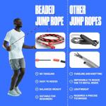 Sportbit Elite Adjustable Beaded Jump Rope