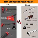 Doorway Pull Up Bar, Adjustable Width, 440 LBS