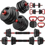 45lbs Adjustable Dumbbell Set for Home Workouts
