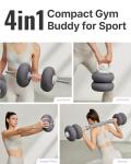 YOTTOY Adjustable 40LB Dumbbell and Kettlebell Set