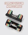 Adjustable 12.5LB Dumbbells Set for Home Workouts