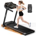 Foldable Treadmill with Dual LED Screen & Bluetooth