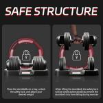 BOCHPOWER 52 lbs Adjustable Dumbbell Set of 2