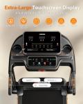 Foldable Treadmill with Dual LED Screen & Bluetooth