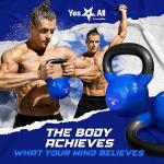 Yes4All 10 lb Vinyl Coated Kettlebell for Home Gym