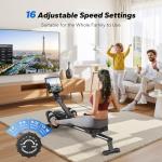 Foldable Magnetic Rowing Machine with App and Coaching