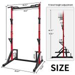 CANPA Heavy-Duty Power Rack with Pull-Up Bar
