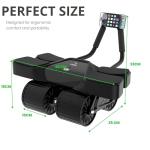 Ab Roller with Resistance Bands and Travel Bag