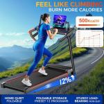 Quiet Foldable Treadmill for Home with Incline