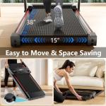 Quiet Foldable Treadmill for Home with Incline