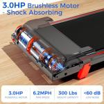 Quiet Foldable Treadmill for Home with Incline