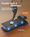 RENESTAR Folding Treadmill with Bluetooth and Incline