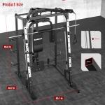 Smith Machine and Power Cage for Home Gym