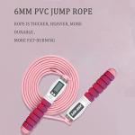 Adjustable Jump Rope with Calorie Counter and Grip