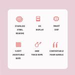 Adjustable Jump Rope with Calorie Counter and Grip