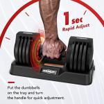 Adjustable Dumbbells Set 25/55 lbs for Workouts