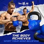 Yes4All 5 lb Vinyl Coated Kettlebell for Workouts