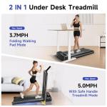 YPOO Foldable Treadmill with Remote & Incline
