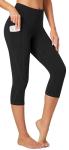 High Waisted Capri Leggings with Pockets for Women