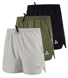 Men's Running Quick-Dry Shorts with Zipper Pockets