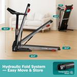 SereneLife Foldable Treadmill for Home Fitness