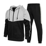 Men's Black Tracksuit Set for Jogging 2XL