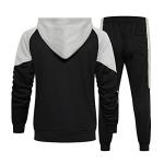 Men's Black Tracksuit Set for Jogging 2XL