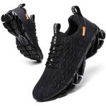 Men's All Black Breathable Walking Sneakers