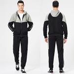 Men's Black Tracksuit Set for Jogging 2XL