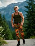 Men's Camo Cargo Joggers for Athletic Training
