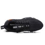 Men's All Black Breathable Walking Sneakers