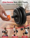 Adjustable 20lbs Dumbbell Set for Home Workouts