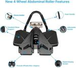 Ab Roller with LCD Screen & Resistance Bands