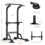 Adjustable Power Tower Dip Station for Home Gym