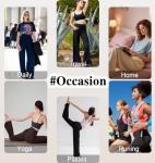 3-Pack Women's High Waisted Wide Leg Yoga Pants