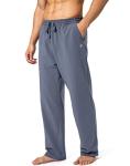 Men’s Cotton Yoga Sweatpants with Pockets - Mallard Blue