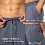 Men’s Cotton Yoga Sweatpants with Pockets - Mallard Blue