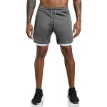 Leidowei Men's Lightweight 2-in-1 Gym Shorts
