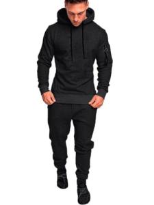 Men's 2-Piece Hoodie Jogging Tracksuit Set