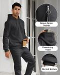 Men's 2-Piece Hoodie Jogging Tracksuit Set