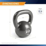 Marcy 20lbs Hammertone Kettlebell for Home Workouts