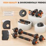 Adjustable 50LB Dumbbell Set for Home Workouts