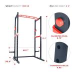 Sunny Health Power Zone Strength Rack Cage
