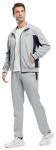 Rdruko Men's 2-Piece Athletic Tracksuit Set