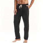 Men's Lightweight Cotton Yoga Pants with Pockets
