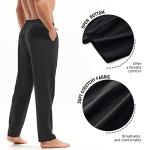 Men's Lightweight Cotton Yoga Pants with Pockets