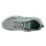 Skechers Women's Go Run Sneakers, Gray/Turquoise, 10 Wide