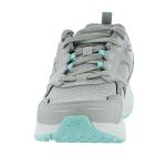 Skechers Women's Go Run Sneakers, Gray/Turquoise, 10 Wide