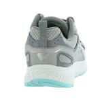 Skechers Women's Go Run Sneakers, Gray/Turquoise, 10 Wide